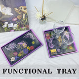 ResinWorld Rectangle Square Tray Mold for Resin, Rolling Tray Mold, Shiny Silicone Tray Resin Mold with Sides, Silicone Plate Mold for Making Sided ResinWorld