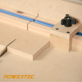 POWERTEC 71673 Table Saw Sled Kit w/T-Tracks, Miter Bars, Knob, Bolt and Screws Set POWERTEC
