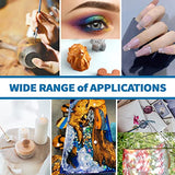 Renfio 100g Mica Powder Pigment Natural Fine Powdered Pigments Pearl Shimmer Epoxy Resin Dye for Painting Soap Making Slime Bath Bombs - Diamond Renfio