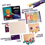 Art Kit "Sunflowers" | Arts & Crafts DIY Painting with Modeling Clay| Clay Kit for Painting | Painting Kits for Adults for Home Decoration | Air Dry OKTO