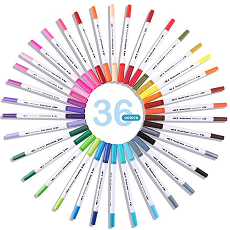 HQMaster Dual Tip Pens 36 Pack for Maker 3/Maker/Explore 3/Air 2/Air, 0.4mm & 1mm Color Pens Fine Point Pen Writing Drawing Accessories for Cutting HQMaster