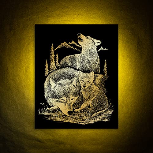 Royal and Langnickel Gold Engraving Art, Wolves - WoodArtSupply