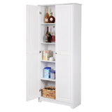 VINGLI Tall Pantry Storage Cabinet, 72'' Kitchen Pantry Cabinet, Freestanding Room Storage, Cupboard, 2 Door Pantry for Laundry Room, Kitchen, VINGLI