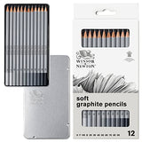 Winsor & Newton Studio Collection Artist Pencils, Graphite Pencils, Set of 12 Winsor & Newton