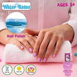 Townley Girl Hello Kitty and Friends 8 Pack Non-Toxic Peel-Off Shimmer and Opaque, Water-Based Safe Nail Polish Set with Nail Dryer for Kids, AA Townley Girl