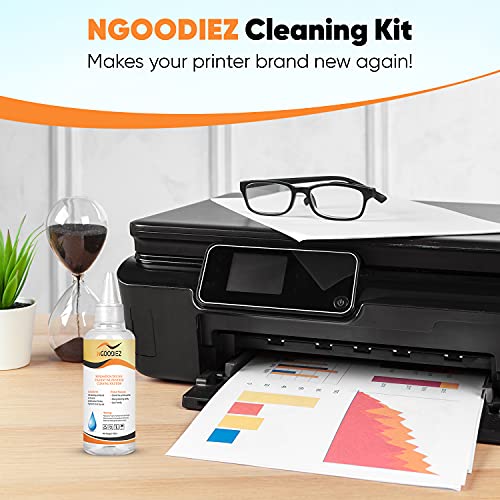 NGOODIEZ Printhead Cleaning Kit for Inkjet Printers Epson, HP, Brother, or Canon - Universal Print Head Cleaner Kit for Printer Nozzle - Works on - WoodArtSupply