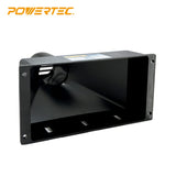 POWERTEC 70169 Mini Gulp Dust Hood Collector with 4" ID Port - ABS Plastic Fitting for Woodworking Dust Collection Hose POWERTEC
