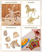 12 Pack Basswood Sheets for Crafts-12 x 12 x 1/8 Inch- 3mm Thick Plywood Sheets with Smooth Surface-Unfinished Craft Wood Boards for Laser Engraving XNEONLab