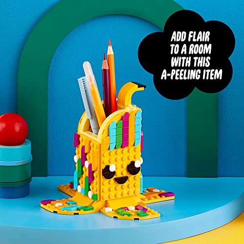 LEGO 41948 DOTS Cute Banana Pen Holder, Arts and Crafts Set, Toy Pencil Pot Desk Organizer, DIY Bedroom Accessories, Gifts for Kids, Girls & Boys 6 - WoodArtSupply