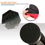 ZFE 1/2/3 Inch Random Orbital Air Sander, Mini Pneumatic Sander for Auto Body Work, High Speed Air Powered Polisher with 15 Polishing Buffing Pads,18 ZFE