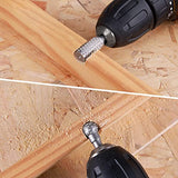 Hoteche Rotary Burr Set 5-Piece 1/4" Shank Carving Engraving Drill Bits Universal Fitment Rotary Tool Rasp Bits for Wood and Plastic Fit with Dremel, Hoteche