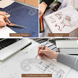 UTENEW French Curve Ruler Sewing, Comma Shaped 42cm Drawing Template Tool, Drafting Clothes Sleeves 2 Pack okdeals