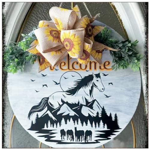 Horse Stencils for Painting On Wood Reusable Horse Art Crafts Templates Plastic Farmhouse Wood Burning Stencils for Wall Canvas (Horse) Pkqon