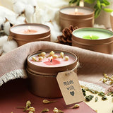 Hearth & Harbor Natural Soy Candle Making Kit for Adults, DIY Candle Making Kit for Kids with Dried Flowers for Candle Making, 50 Piece Make Your Own Hearth & Harbor