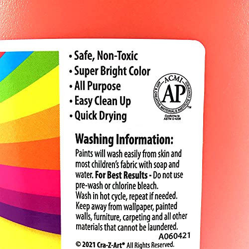 Cra-Z-Art Washable Poster Paint Orange 1 Gallon Cra-Z-Art