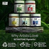 UNICONE ART SETINSTONE Eco Casting Resin Kit - Sustainable, 1 Bag Mineral + Polymer Powder - All in One, Non-Toxic, Water-Based, Fast Curing & unicone art