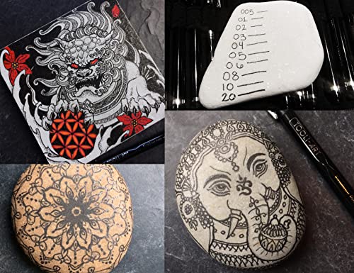 Micro-Line 14 Pens With Case, Fineliner, Multiliner, Archival Ink, Waterproof, Journaling, Illustration, Architecture, Technical Drawing, Outlining, TOOLI-ART