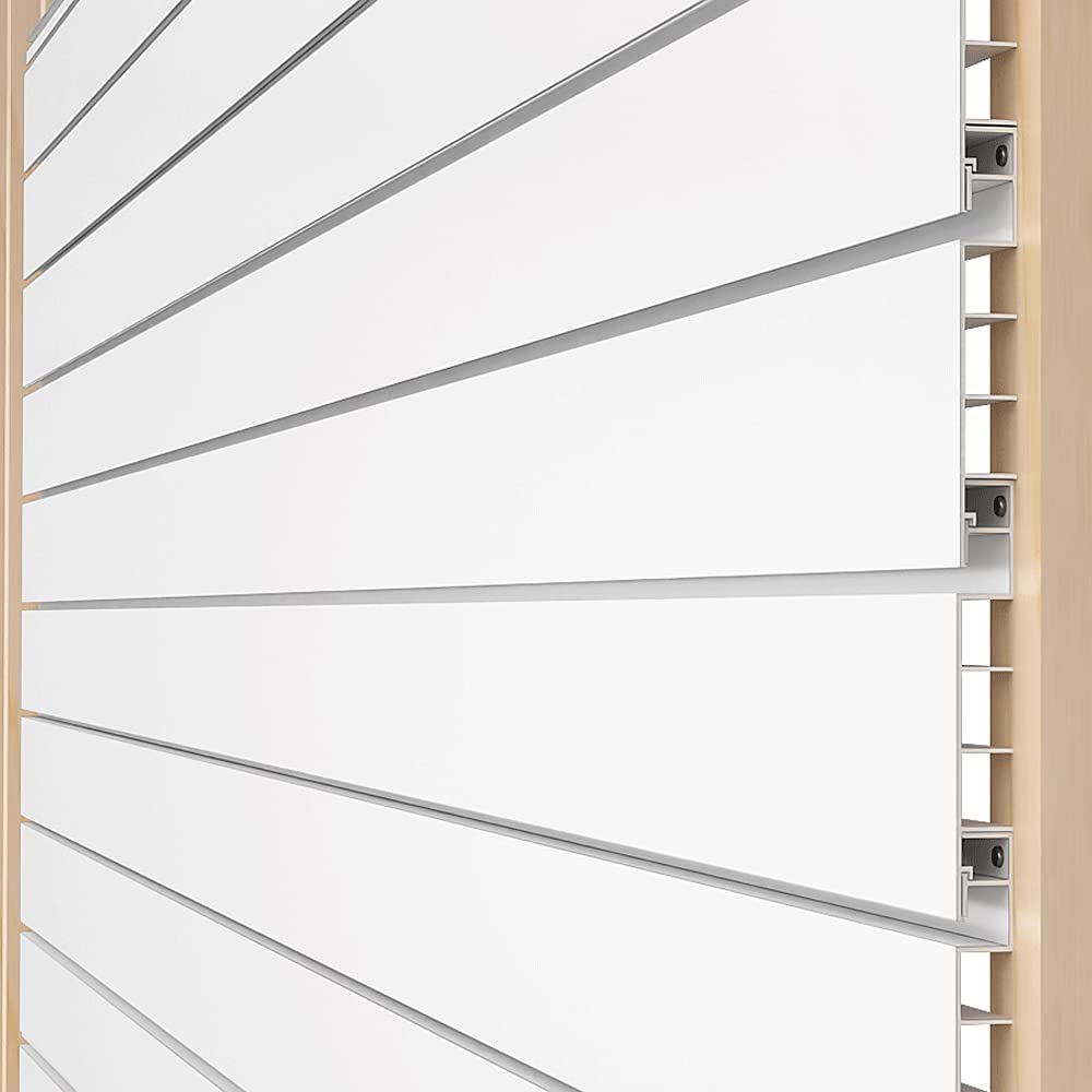 Proslat White 16 square foot Heavy Duty Slatwall Organizer Panel PROSLAT
