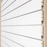 Proslat White 16 square foot Heavy Duty Slatwall Organizer Panel PROSLAT