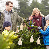 40pcs Gnome Wooden Hanging Ornaments Unfinished Wood Slices for Christmas Tree DIY Painting Graffiti Pendant Home School Decor Milisten