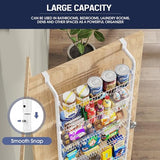 Goovilla Over The Door Pantry Organizer, 6-Tier Pantry Organization and Storage, Metal Hanging Spice Rack for Pantry Door, Kitchen, Laundry, Bathroom Goovilla