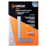 Groz 01000 2" Precision Steel Square, 16 Microns Squareness Groz