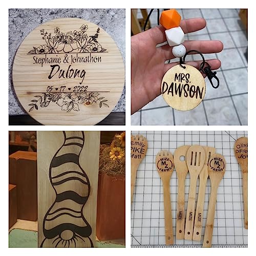 DGAGA Wood Burning Paste Wood Burning Gel for Heat Gun Heat Activated Paste for Craft Chalk Paste for Wood Burning Etching Marker Stencil Wood DGAGA