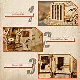ROKR Model Car Kits Wooden 3D Puzzles Model Building Kits for Adults-Educational Brain Teaser Assembly Model for Adults to Build, Desk Decor/DIY ROKR