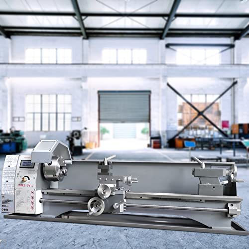 VEVOR Metal Lathe Machine, 8.3'' x 29.5'', Precision Benchtop Power Metal Lathe, 0-2500 RPM Continuously Variable Speed, 750W Brushless Motor Metal