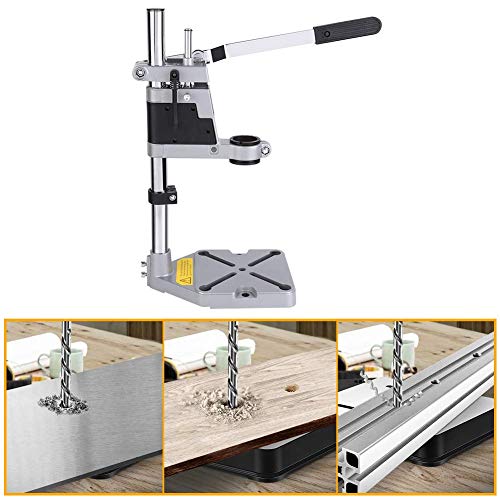 Drill Stand for Hand Drill Universal, Universal Adjustable Drill Press Clamp, Heavy Duty Drill Press Holder Workbench Repair Tool Bench Clamp, - WoodArtSupply