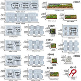 Keycaps Epoxy Resin Casting Molds Set for Mechanical Gaming Keyboard Polymer Clay Crafts 6 Silicone Trays with Key Puller FUNSHOWCASE