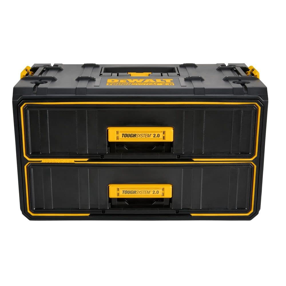 DEWALT ToughSystem Tool Box, 2.0 Two-Drawer, 21.8in. (DWST08320), One Size, Multi DEWALT