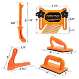 POWERTEC 71818 Safety Kit Featherboard | Push Sticks and Push Blocks for Table Saws, Router Tables, Band Saws & Jointers, 5-Piece Set POWERTEC