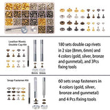 Dorhui Leather Craft Tools Kit, Leather Working Tools and Supplies for Christmas Gift Leather Craft Stamping Tool Waxed Thread Groover Awl Stitching Dorhui