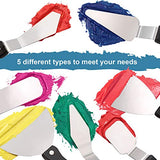 7 Pieces Large Painting Knives Stainless Steel Spatula Palette Knife Painting Mixing Scrapers Oil Painting Accessories Pallet Knife Set for Color Honoson