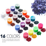 Candle Dyes for Soy Candle Making - Wax Сolor Dye Color Chips for Soy Wax - 16 Popular Colors Wax Dye Flakes Candle Shop