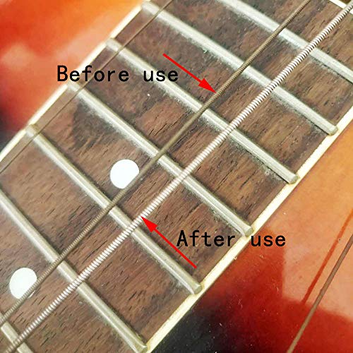 Baroque Guitar Fret Grit Erasers Easy & Fast Polishing Abrasive Rubber Blocks Cleaner Tools kit for Guitar Fret & Strings, Set of 5 Size in 180 400 Baroque