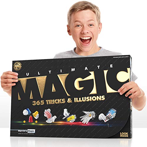 Marvin's Magic - Kids Magic Set - 365 Ultimate Magic Tricks & Illusions | Magic Tricks for Kids | Includes Svengali Cards, Flash Money Trick, Mind Marvin's Magic