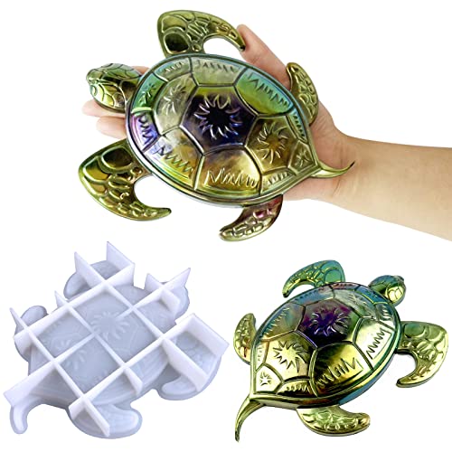 Voaesdk Sea Turtle Resin Molds Silicone, Cute Turtle Epoxy Molds, DIY 3D Large Animal Silicone Molds for Resin Casting,Wall Hanging, Desktop Ornament - WoodArtSupply