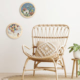 Pllieay 2Pcs 7 Inch Round Wooden Plaque Unfinished Circle Plaque, Wood Display Base for Craft Projects Pllieay