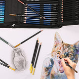 YBLANDEG Drawing and Sketching Colored Pencils Kit 145PCS, Professional Art Supplies Painting Pencils Set, Graphite Charcoal Art Pencils Teens Adults YBLANDEG