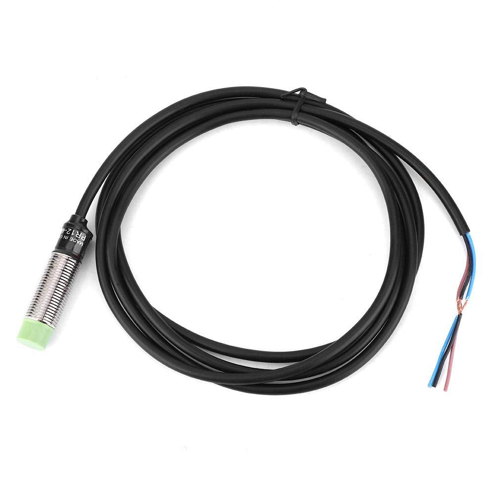 PR12-4DN Metal Inductive Proximity Sensor Switch 3-Wire NO NPN Wire Length 1.8m - WoodArtSupply