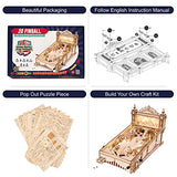 RoWood 3D Mechanical Wooden Pinball Machine Puzzle - DIY Adventure Model for Adults RoWood