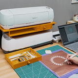 Duryeo Tabletop Solid Wood Stacker with Storage Drawers, Organizer Stand to Keep Cricut Craft Cutting Machines, Accessories and Other Supplies Duryeo