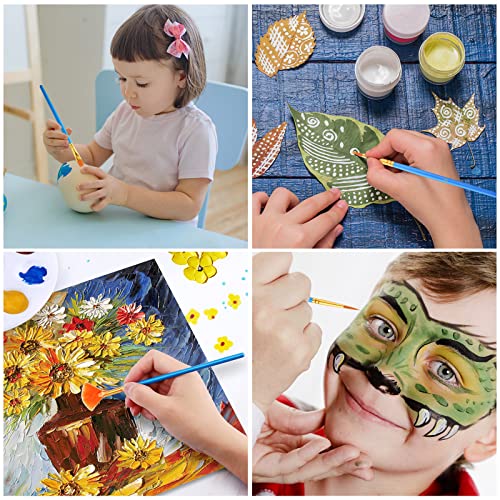 AROIC Painting Brush Set, 20 Packs /240 Pcs, Nylon Brush Head, Suitable for Oil and Watercolor, Perfect Suit of Art Painting, Best Gift for Painting AROIC