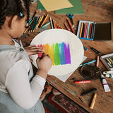 TEHAUX DIY Straw Hats, White Straw Hats Outdoor Woven Hat Unfinished Blank Hats Straw Hats for Art Painting & DIY Tea Party Dress Up Hats 6Pcs TEHAUX