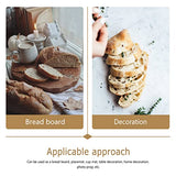 EXCEART Kitchen Cutting Board Unfinished Wood: 2pcs Chopping Board with Handle Cheese Fruit Pizza Serving Tray Board for Vegetables Cake Dessert EXCEART