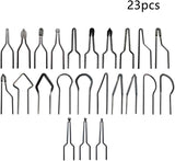 23pcs Wire Wood Burning Tips, Pyrography Tip Nibs Kit, Wood Burner Set Tool For 30-50w Adjustable Wood Burning Machine Pyrography Machine RICH