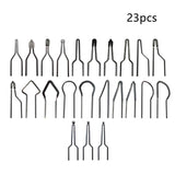 23pcs Wire Wood Burning Tips, Pyrography Tip Nibs Kit, Wood Burner Set Tool For 30-50w Adjustable Wood Burning Machine Pyrography Machine RICH