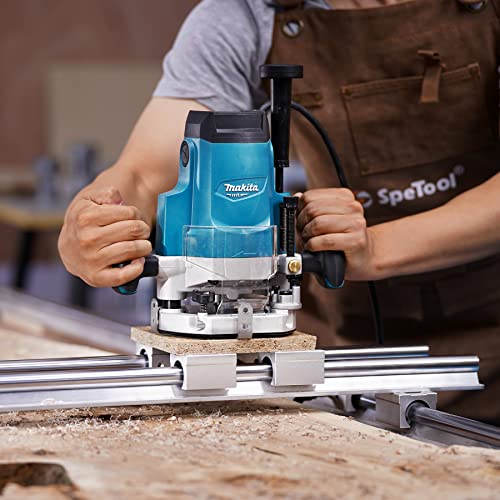 SpeTool Spoilboard Surfacing Router Bit, 1/2 inch Shank 2.5 inch Diameter, 4-Wings Planing bit for Wood Slab Flattening SpeTool